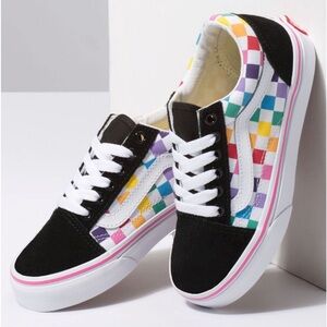 Vans Old Skool Rainbow Checkerboard Sneakers